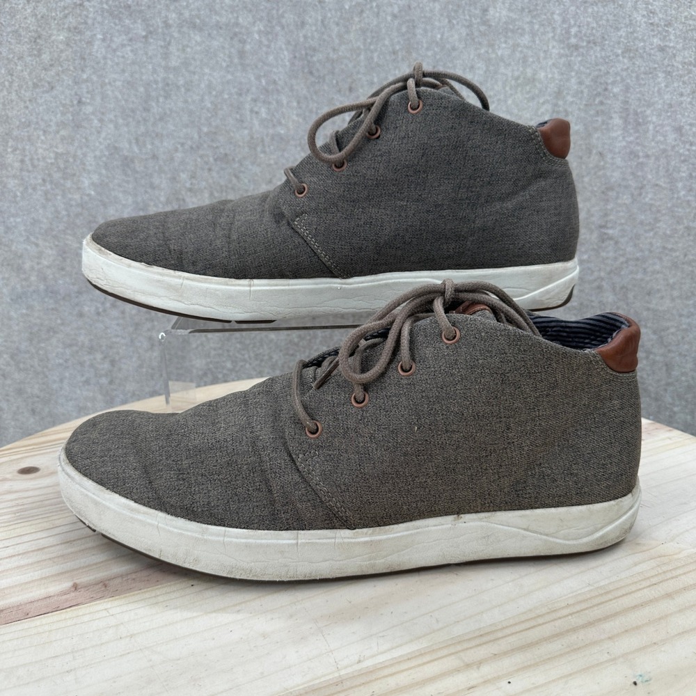 OluKai Nana Hele Waiapo Mens 13 Brown Textile Chukka Boots 10478-1313